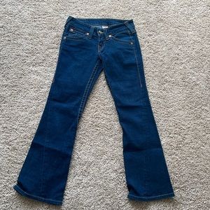 Y2K low rise boot cut tru religion Jeans